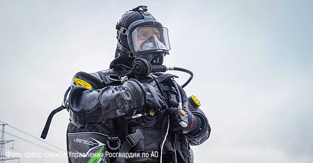 Сотрудники Росгвардии приняли участие в сборах с водолазами