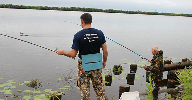 Лучших рыбаков определили среди ветеранов УФСИН России по Архангельской области
