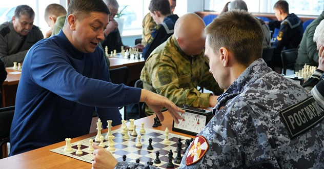 В Архангельске прошёл чемпионат областной Росгвардии по шахматам