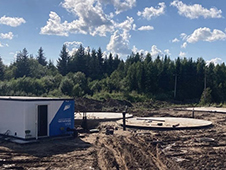 В Шипицыно подрядчик обустроил фундаменты нового объекта питьевого водоснабжения