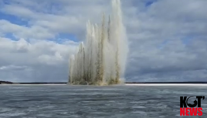 На Северной Двине начались подрывные работы