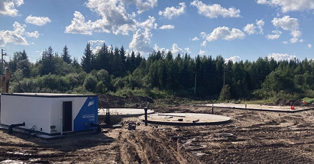 В Шипицыно подрядчик обустроил фундаменты нового объекта питьевого водоснабжения