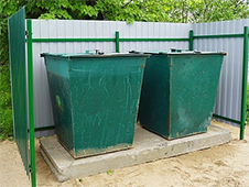 После вмешательства прокуратуры в д. Рикасиха установили контейнерную площадку