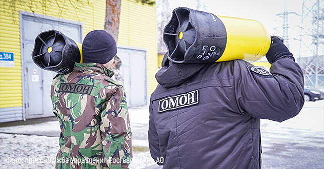 Сотрудники Росгвардии приняли участие в сборах с водолазами