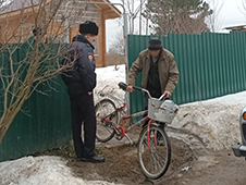 Сотрудниками полиции Красноборского округа задержан подозреваемый в совершении краж велосипедов