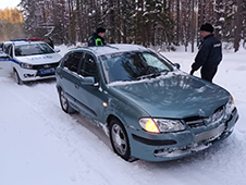В Красноборском округе сотрудники полиции по горячим следам задержали подозреваемого в угоне