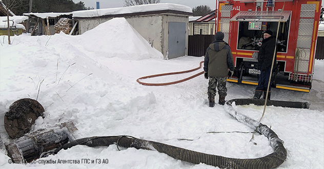 Пожарные спасли дом в Устьянском районе