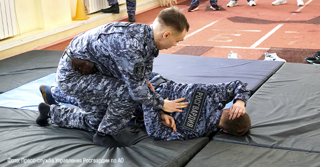 В Архангельске определили лучшую группу задержания вневедомственной охраны Росгвардии