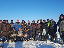 Любительские соревнования по рыбной ловле на мормышку в Котласе