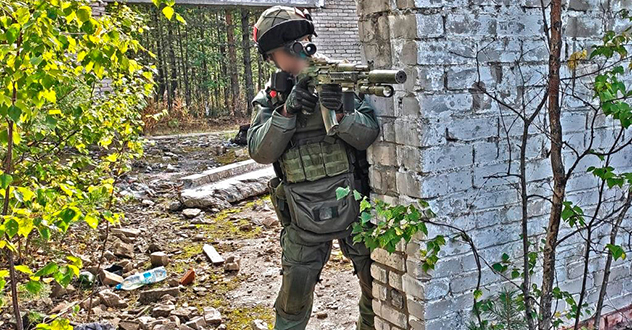 Бойцы спецподразделений Росгвардии провели боевое слаживание группы, убывающей в зону СВО