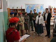 В Архангельске воссоздали макет места гибели бойца отряда «Ратник» Северо-Западного округа Росгвардии Николая Солодуна