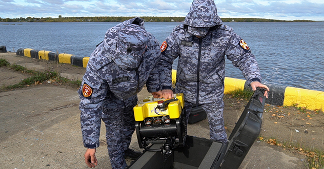 Подразделения Росгвардии провели учебную тренировку по защите объектов Архангельского морского торгового порта
