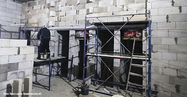Здание новой детской поликлиники частично подключено к отоплению