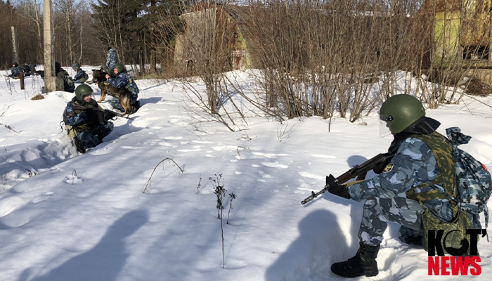 Тактико-строевые занятия закончились чаепитием на природе