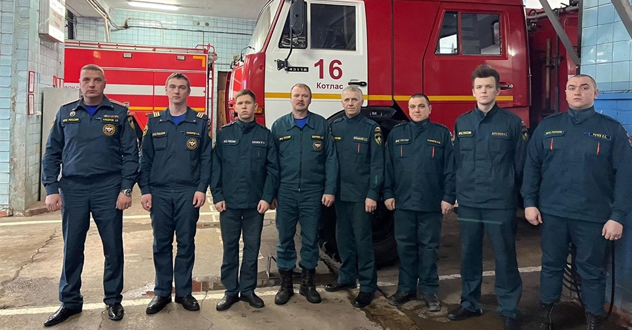 Котлашане сказали пожарным спасибо