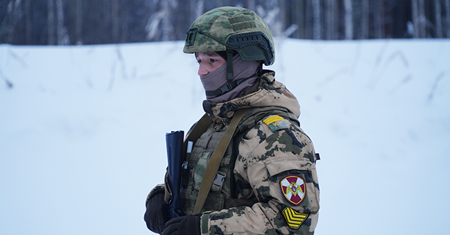 В архангельском отряде спецназа «Ратник» Росгвардии получили войсковой опыт курсанты из Новосибирска