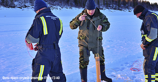 На реках Архангельской области начались ледокольные взрывные работы