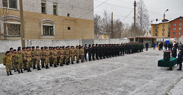 Архангельские призывники отправились служить в воинскую часть Северо-Западного округа Росгвардии