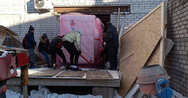 В Котласской ЦГБ приступили к монтажу МРТ