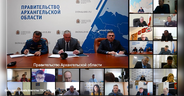 В Великом Устюге обсудили меры для безаварийного прохождения паводка в Архангельской и Вологодской областях