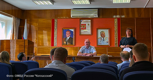 В ОМВД России "Котласский" прошла лекция, посвященная Герою Советского Союза Федору Харченко