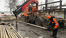 Под рекой Вычегдой начались работы по прокладке газопровода