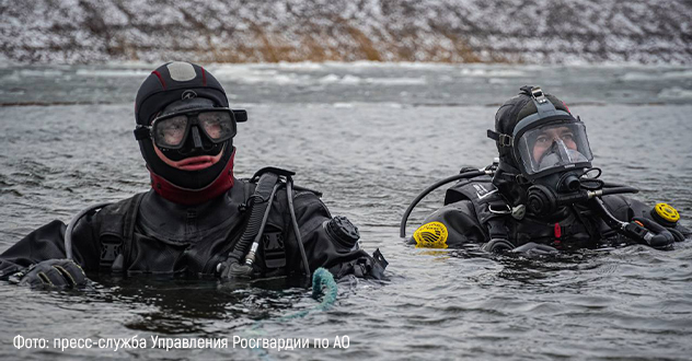 Сотрудники Росгвардии приняли участие в сборах с водолазами
