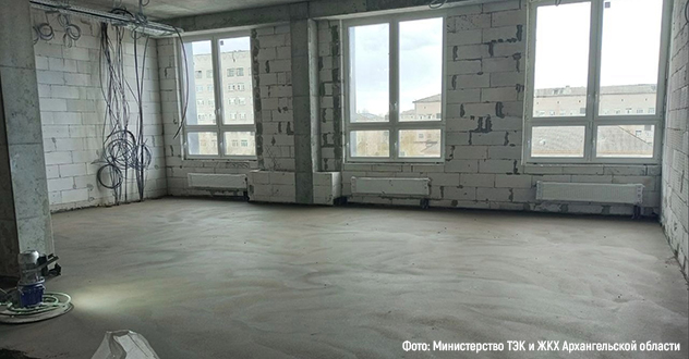 В Котласе идет внутренняя отделка детской поликлиники