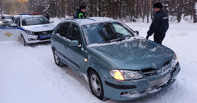 В Красноборском округе сотрудники полиции по горячим следам задержали подозреваемого в угоне