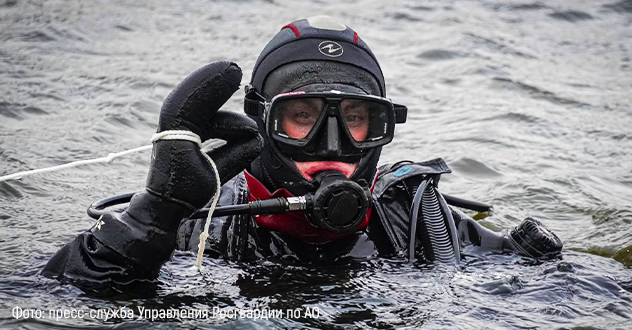 Сотрудники Росгвардии приняли участие в сборах с водолазами