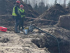 В п. Шипицыно выполнили устройство фундамента под водонасосную станцию второго подъема