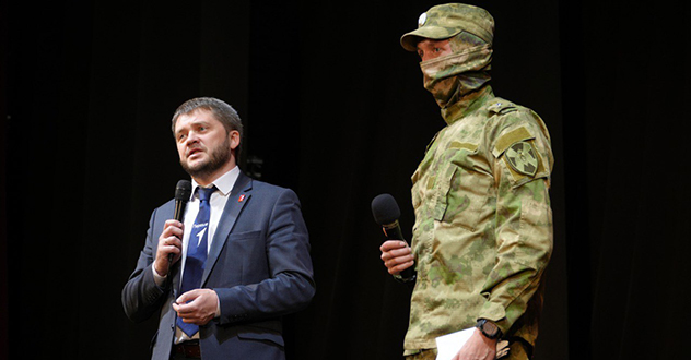 Военнослужащий Росгвардии – участник СВО стал почётным гостем на церемонии закрытия военно-патриотической игры в Архангельске