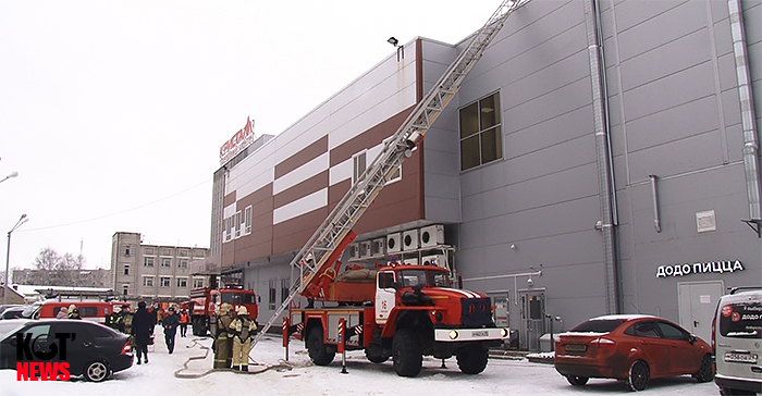 Кристалл эвакуировали при пожарных учениях