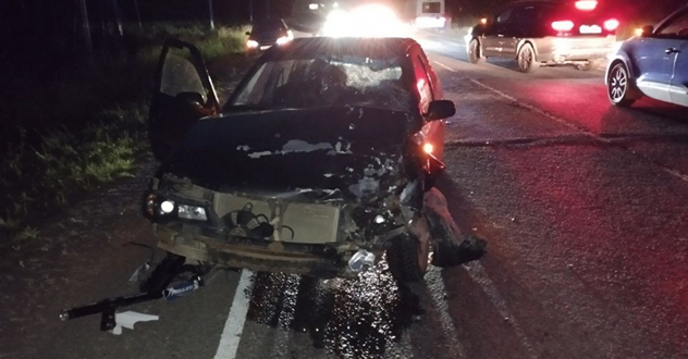 В Коряжме сотрудники полиции устанавливают обстоятельства ДТП, в результате которого погиб несовершеннолетний мотоциклист