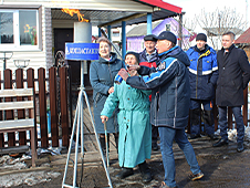 В Вычегодском введена в эксплуатацию еще одна сеть газораспределения