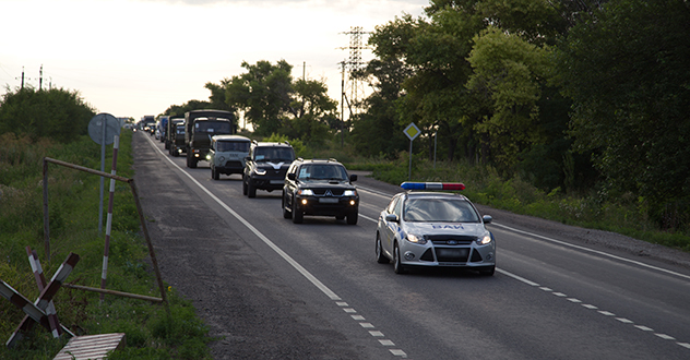 Росгвардейцы обеспечили безопасную доставку гуманитарной помощи жителям Донбасса