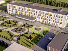 В Котласе продолжается обустройство фундамента здания новой детской поликлиники