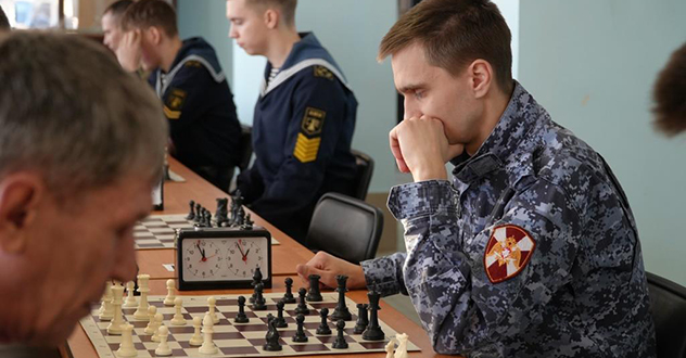 В Архангельске прошёл чемпионат областной Росгвардии по шахматам
