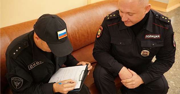 В Архангельской области сотрудники Росгвардии обследуют избирательные участки