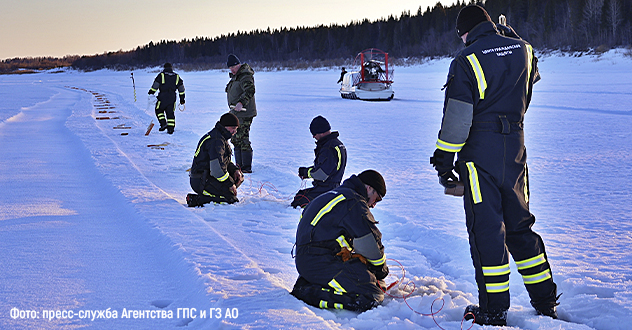На реках Архангельской области начались ледокольные взрывные работы