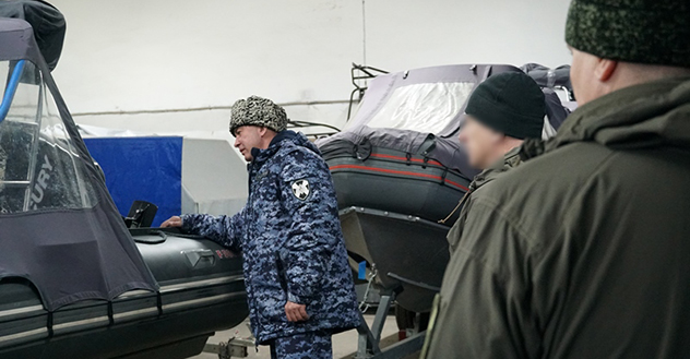 В Архангельске в территориальном управлении Росгвардии проведен смотр техники