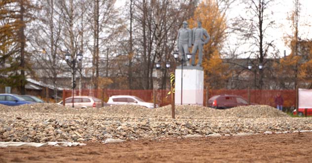 Котласская площадь Советов готова к очередной порции славы.