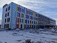 Здание новой детской поликлиники частично подключено к отоплению