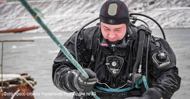Сотрудники Росгвардии приняли участие в сборах с водолазами