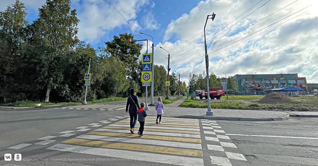 В Поморье завершаются запланированные на 2023 год работы по модернизации пешеходных переходов и светофоров