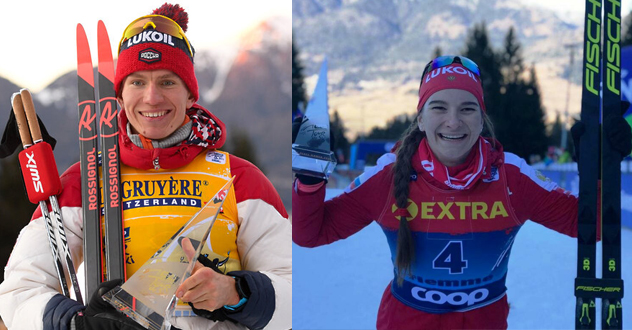 Александр Большунов и Наталья Непряева возглавят сборную России по лыжным гонкам на Олимпийских играх в Пекине